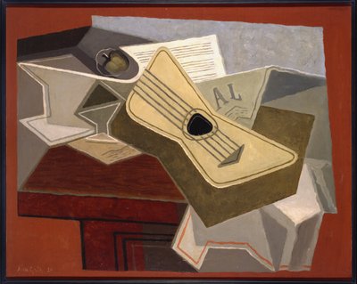 Guitar and Newspaper by Juan Gris